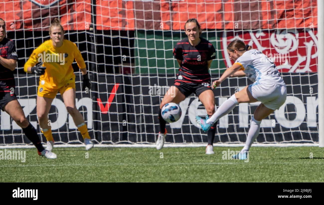 Le 21 mai 2022, Haley Hanson de Houston remporte la victoire de Houston Dash en 2-0 sur les Portland Thorns à Providence Park, Portland, OR, USA (photo de Jeff Wong/Sipa USA). Banque D'Images