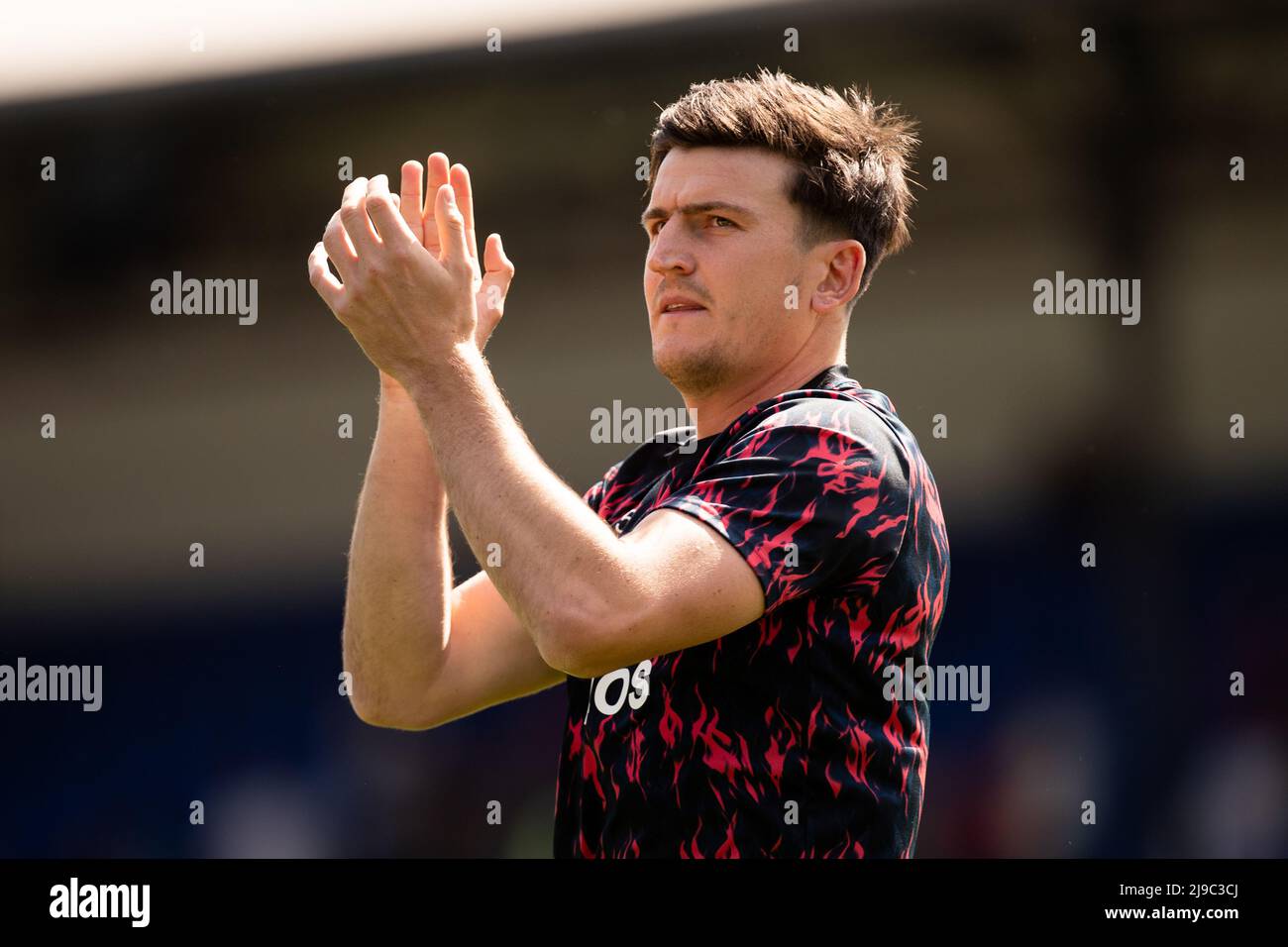 LONDRES, ROYAUME-UNI. MAI 22nd Harry Maguire de Manchester United gestes pendant le match de Premier League entre Crystal Palace et Manchester United à Selhurst Park, Londres, le dimanche 22nd mai 2022. (Credit: Federico Maranesi | MI News) Credit: MI News & Sport /Alay Live News Banque D'Images