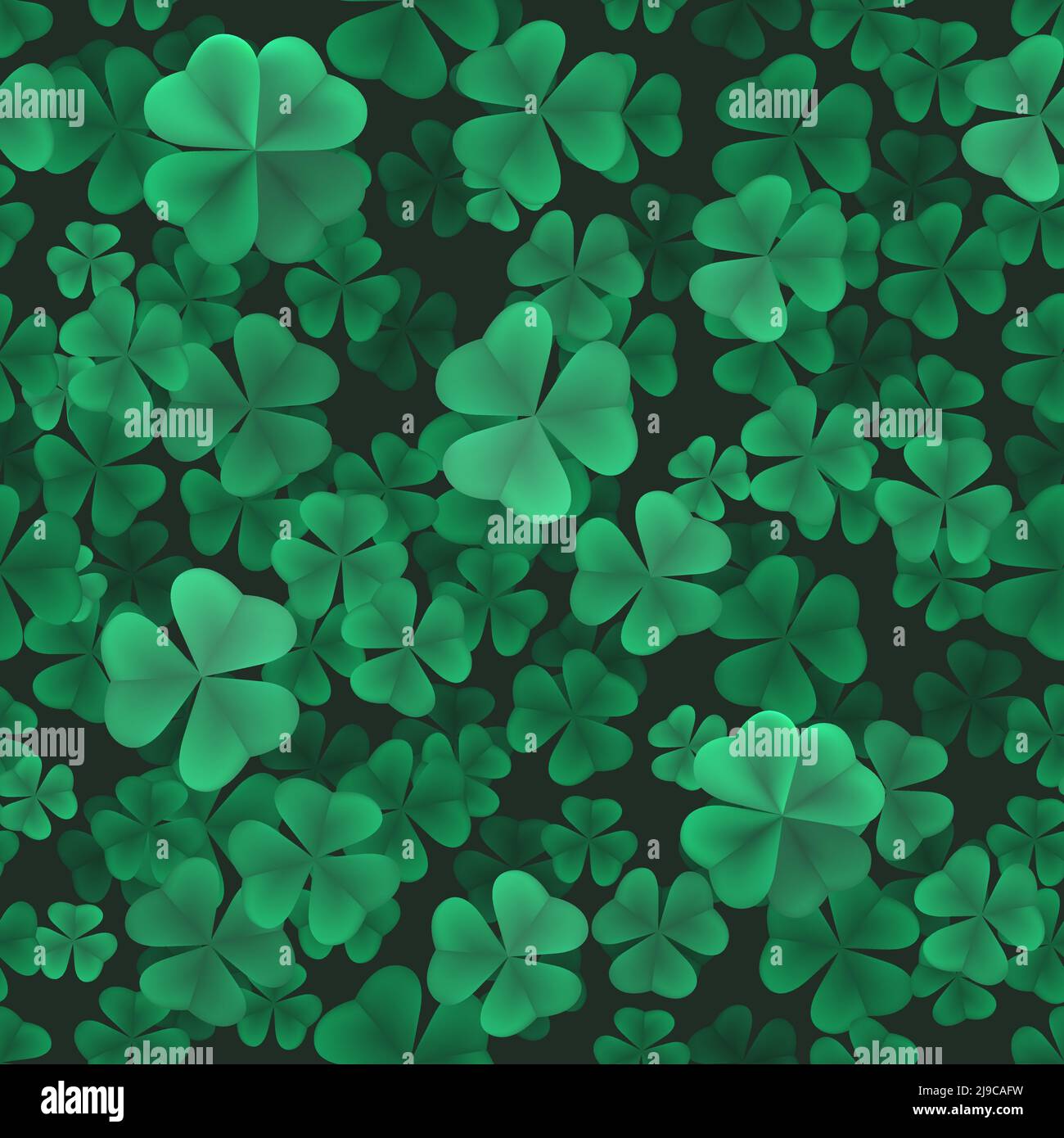 Motif sans couture Shamrock Illustration de Vecteur