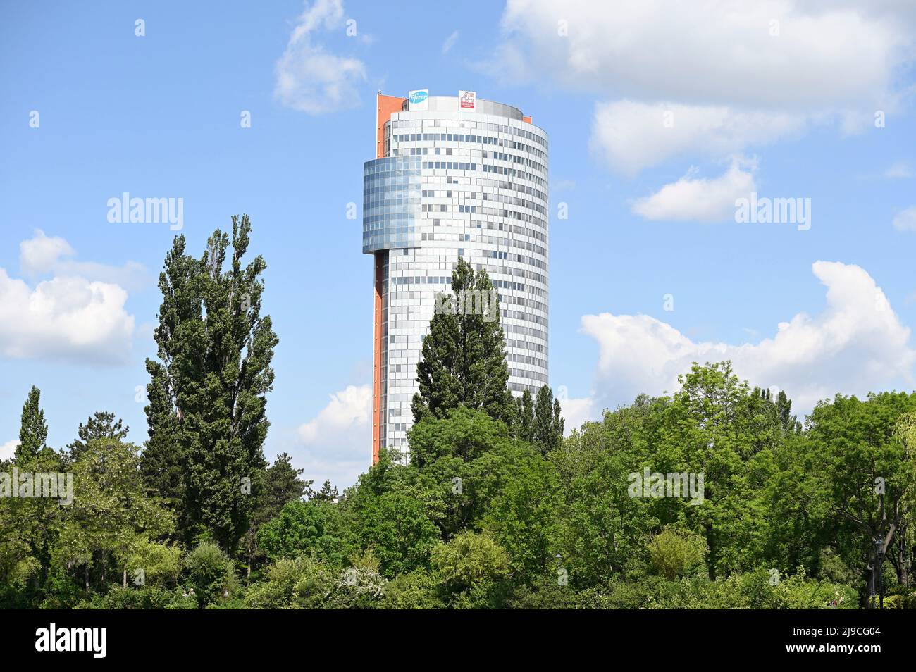 Vienne, Autriche. Florida Tower, immeuble de bureaux à Vienne Banque D'Images