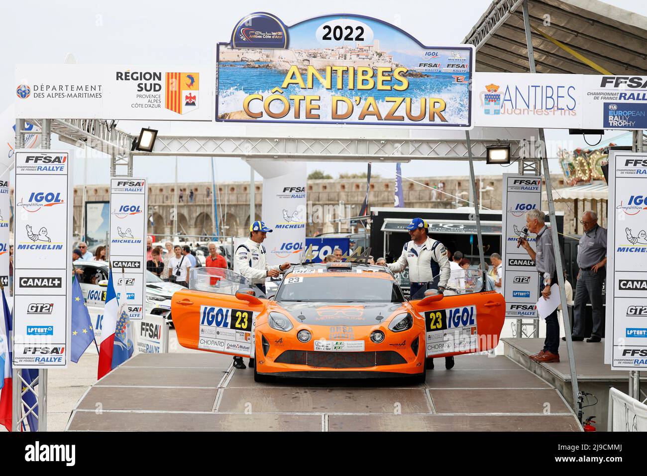 Fassio Rd FASSIO Bertrand, EUSTAQUIO Philippe, Alpine A110, portrait podium ...