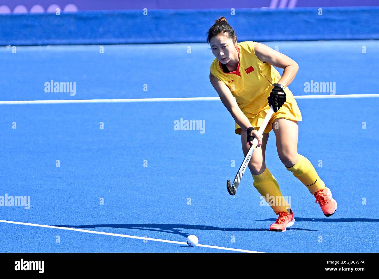 Stratford, Royaume-Uni. 22nd mai 2022. Angleterre V Chine Womens FIH Pro League. Centre de hockey Lee Valley. Stratford. Ying Zhang (Chine) pendant le match de hockey de la Ligue professionnelle de football des femmes de l'Angleterre V Chine. Credit: Sport en images/Alamy Live News Banque D'Images