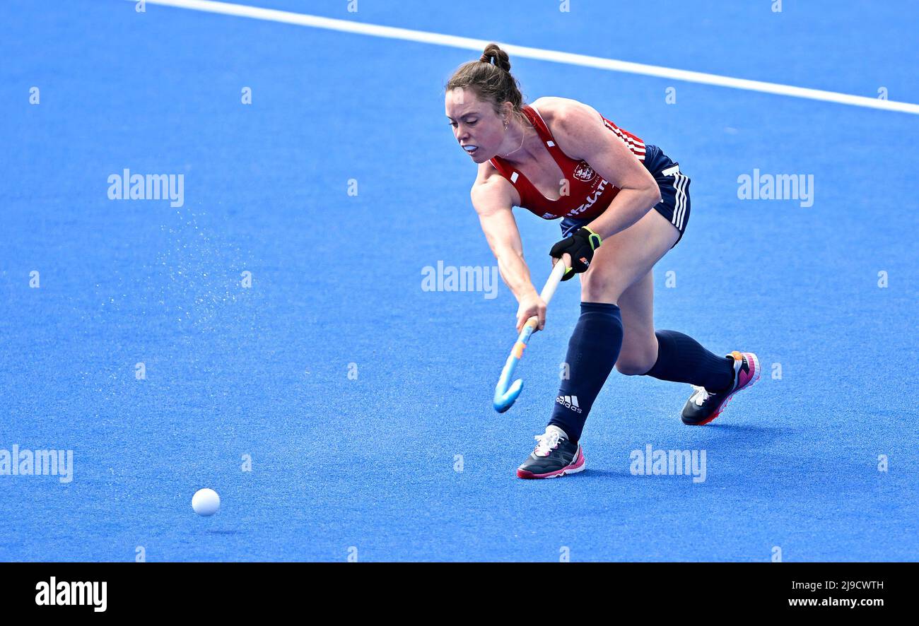 Stratford, Royaume-Uni. 22nd mai 2022. Angleterre V Chine Womens FIH Pro League. Centre de hockey Lee Valley. Stratford. Grace Balsdon (Angleterre) pendant le match de hockey de la Ligue Pro FIH de l'Angleterre V Chine Womens. Credit: Sport en images/Alamy Live News Banque D'Images