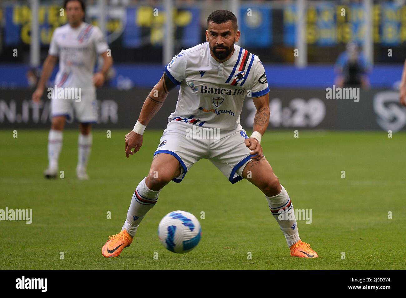 Foto Alberto Gandolfo/Lapresse 22 Maggio 2022 Milano (Italia) Sport Calcio Inter vs Sampdoria - série A 2021/2022 - Stadio San Siro Nella Foto: Tomas Rincon (UC Sampdoria) photo Alberto Gandolfo/Lapresse 22 mai 2022 Milan (Italie) Sport Soccer Inter vs Sampdoria - série A 2021/2022 - Stadio San Siro dans le pic: Tomas Rincon (UC Sampdoria)(photo: La presse / PRESSINPHOTO) Banque D'Images