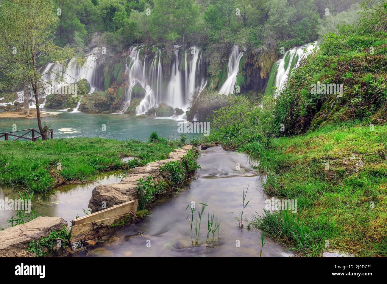 Cascade de Kravica, Herzégovine-Neretva, Bosnie-Herzégovine, Europe Banque D'Images