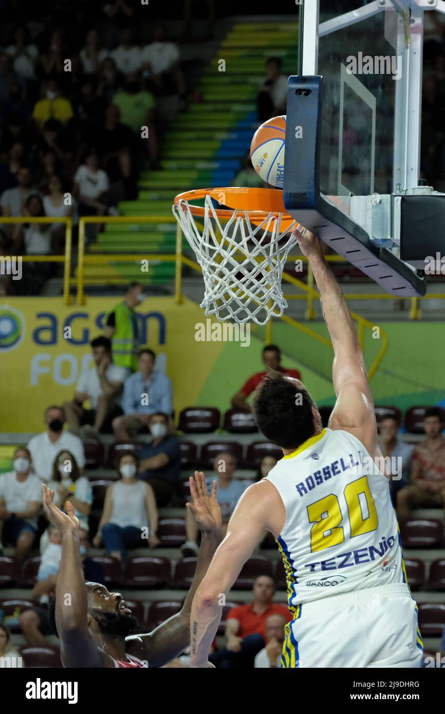 Vérone, Italie. 22 Mai 2022 - A2 Championnat italien de basket-ball - Playoff semifinal - Premier match - Scaligera Panier Vérone contre Giorgio Tesi Groupe Pistoia crédit: Roberto Tommasini Banque D'Images