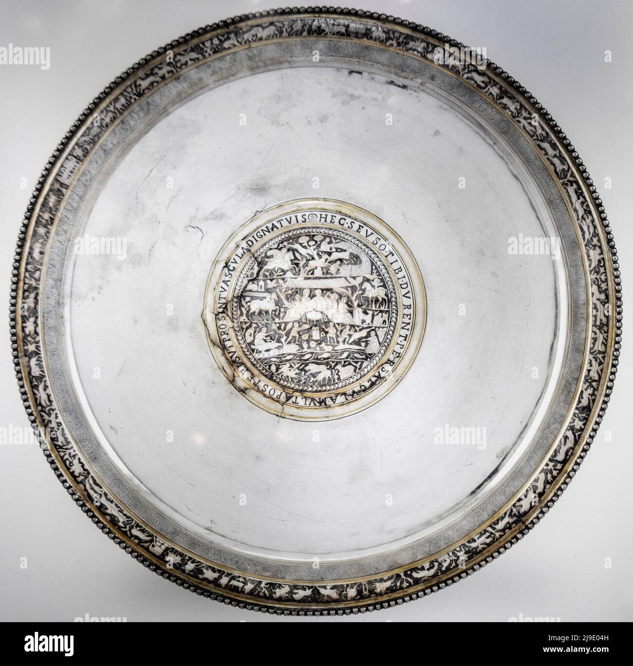 Seuso Platter - Musée national hongrois Banque D'Images