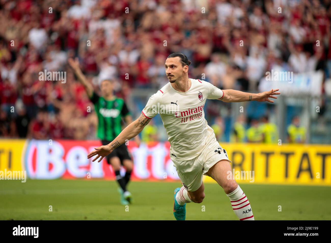 Pendant le championnat italien Serie Un match de football entre les États-Unis Sassuolo et l'AC Milan le 22 mai 2022 au Mapei Stadium-Città del Tricolor à Reggio Emilia, Italie - photo Nderim Kacili / DPPI Banque D'Images