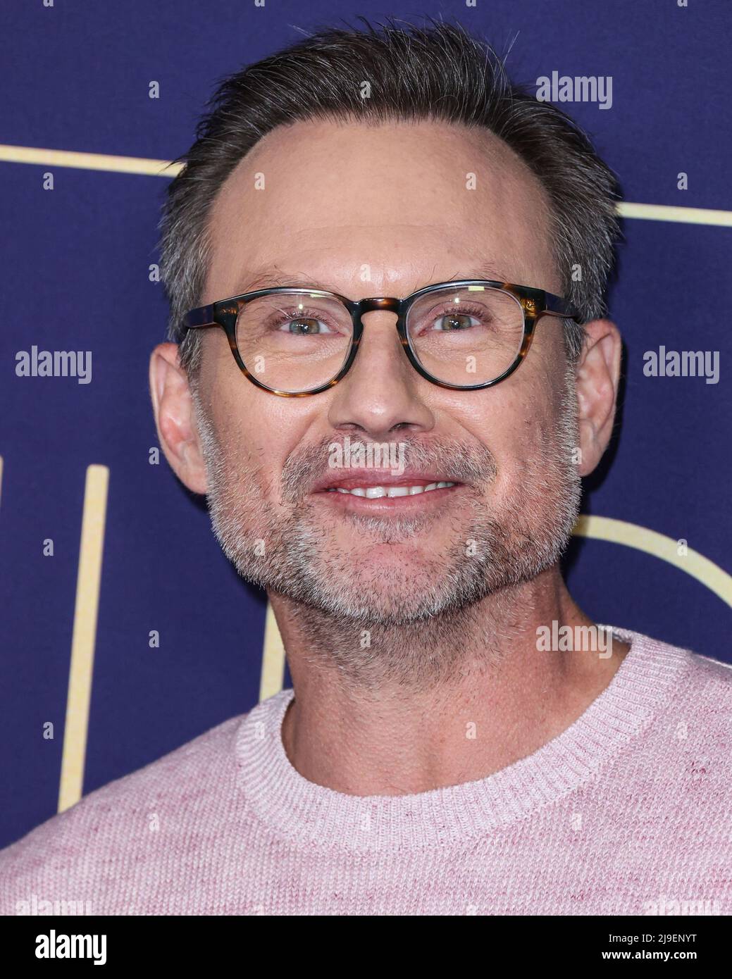 Hollywood, États-Unis. 22nd mai 2022. HOLLYWOOD, LOS ANGELES, CALIFORNIE, Etats-Unis - MAI 22: L'acteur américain Christian Slater arrive à l'événement FYC de NBCUniversal pour 'Dr. Death' a eu lieu à la NBCU FYC House le 22 mai 2022 à Hollywood, Los Angeles, Californie, États-Unis. (Photo de Xavier Collin/image Press Agency) Credit: Image Press Agency/Alay Live News Banque D'Images