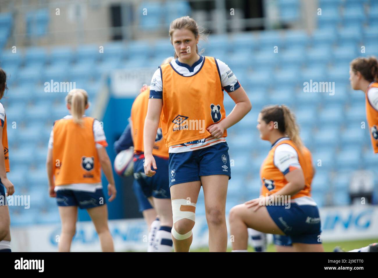 Exeter, Devon, Royaume-Uni. 22nd mai 2022. Bristol Bear's Ella Lovibond Warming up Women's Allianz Premier 15s semi final- Exeter Chiefs Women contre Bristol Bears Women - Dimanche 22nd Mai 2022 - Sandy Park - Exeter, Dimanche 22, Mai 2022 - Sandy Park - Exeter - Royaume-Uni crédit photo obligatoire : Martin Edwards crédit : Martin Edwards/Alay Live News Banque D'Images