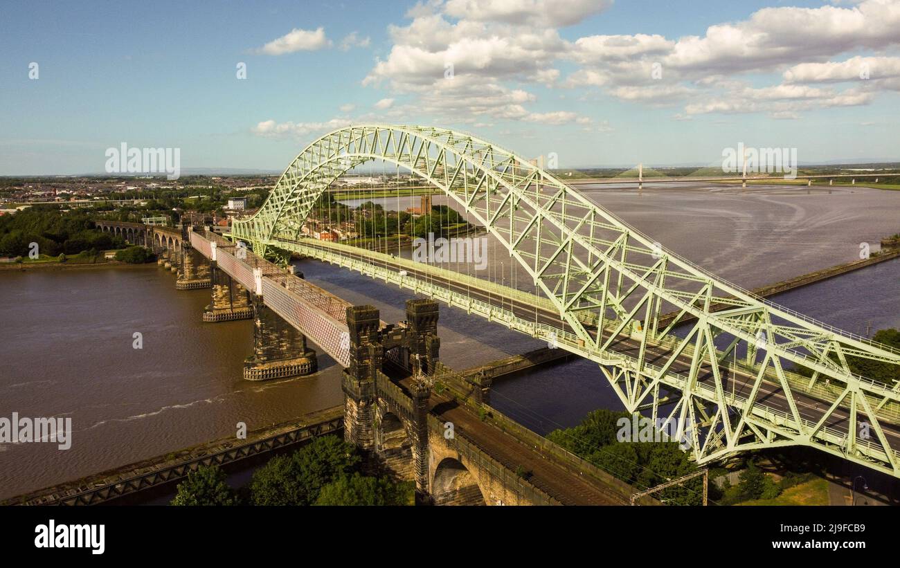 Pont Jubilé , Runcorn 2022 Banque D'Images