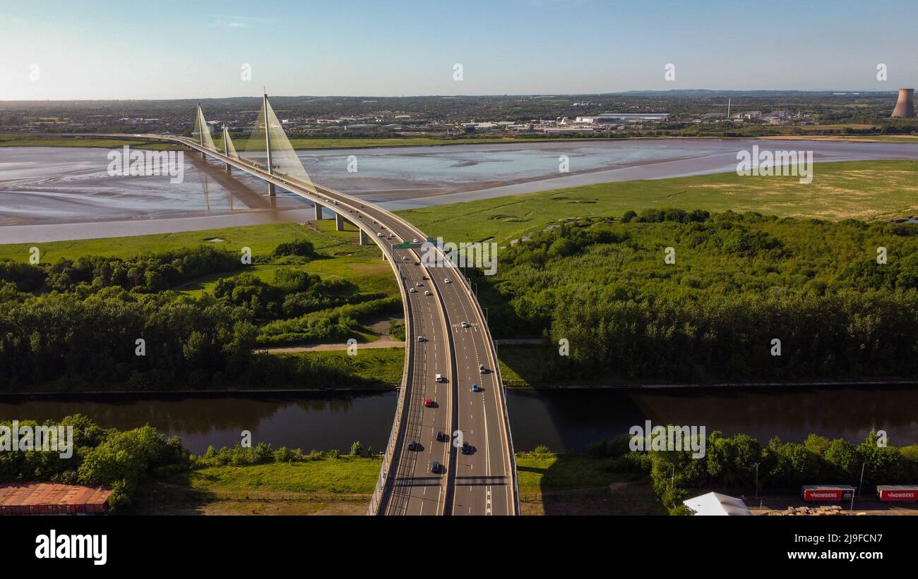 Pont de passerelle , Runcorn , Widnes 2022 Banque D'Images