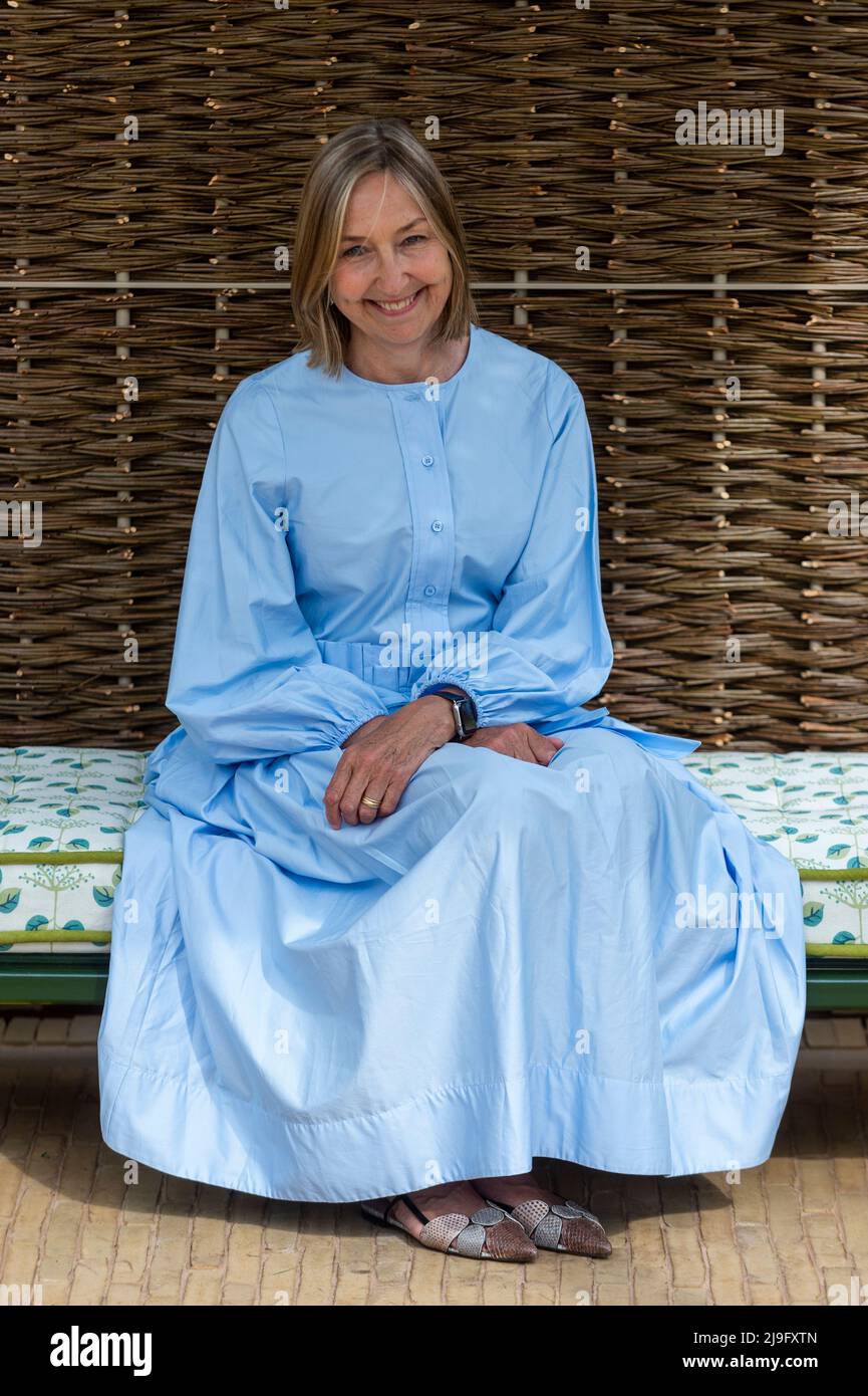 Londres, Royaume-Uni. 23 mai 2022. Le designer Cath Kidston au Stitchers' Garden, le jour de la presse du RHS Chelsea Flower Show, sur le terrain du Royal Hospital Chelsea. Le spectacle se déroulera jusqu'au 28 mai 2022. Credit: Stephen Chung / Alamy Live News Banque D'Images