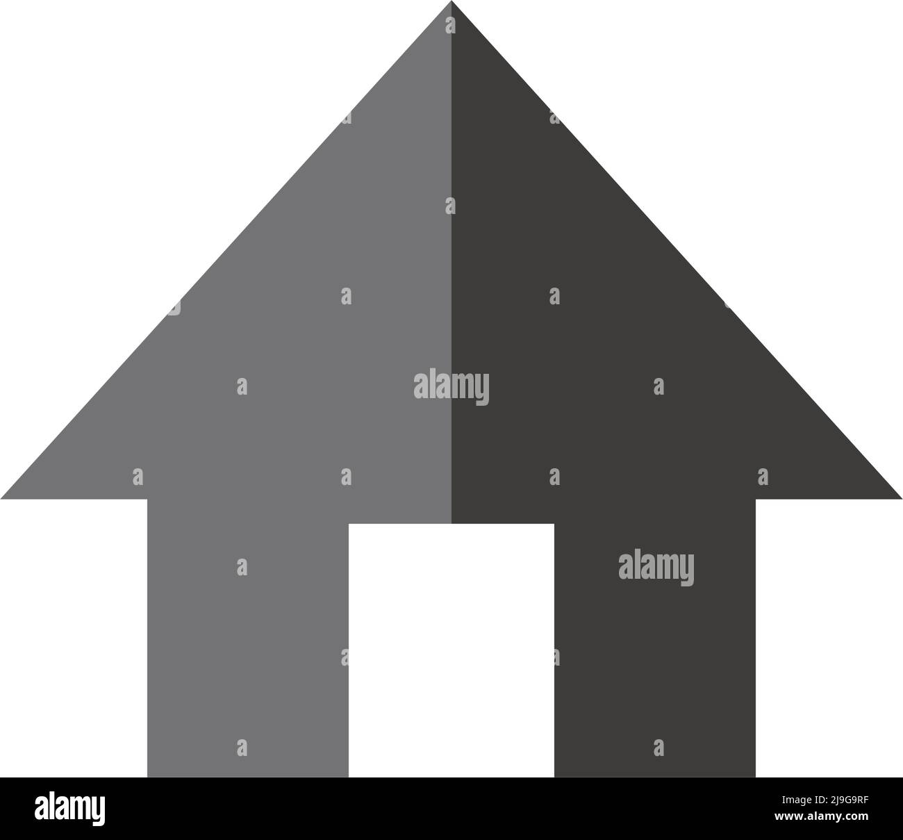 Icône moderne de vecteur maison noir. Conception plate. Vecteur modifiable. Illustration de Vecteur