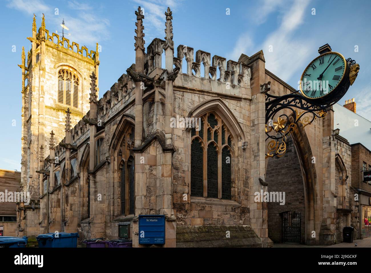 Église Saint-Martin-le-Grand dans le centre-ville de York, en Angleterre. Banque D'Images