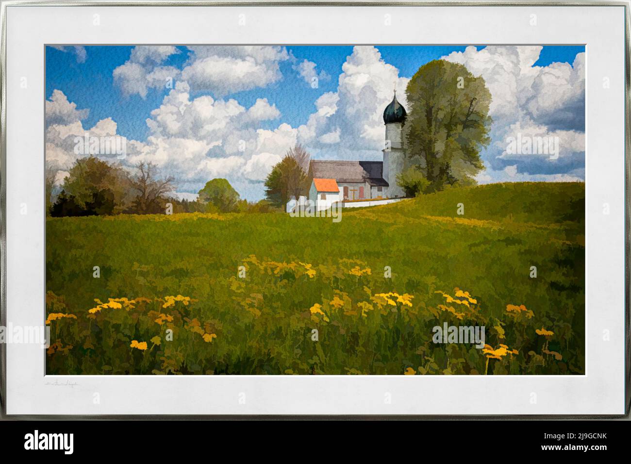 ART CONTEMPORAIN : Maria Heimsuchung (église de la Visitation) à Oberbuchen près de Bad Heilbrunn. Oberbayern, Allemagne acheter Edmund Nägele FRPS (2022) Banque D'Images