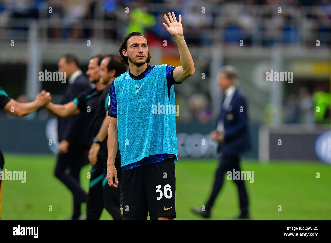 Milan, Italie. 22nd mai 2022. Matteo Darmian (36) d'Inter vu après la Serie Un match entre Inter et Sampdoria à Giuseppe Meazza à Milan. (Crédit photo : Gonzales photo/Alamy Live News Banque D'Images