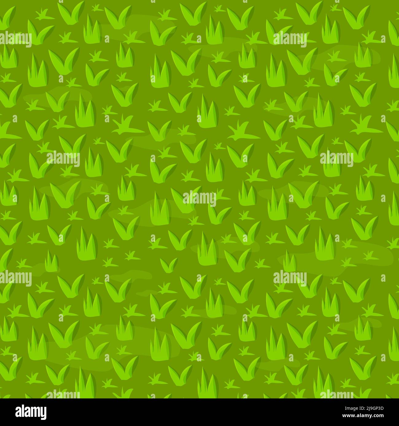 Herbe, pelouse résumé fond sans couture, modèle de ressource de jeu, herbes de champ naturel vue du dessus . Green Meadow ui, gui. Illustration vectorielle Illustration de Vecteur