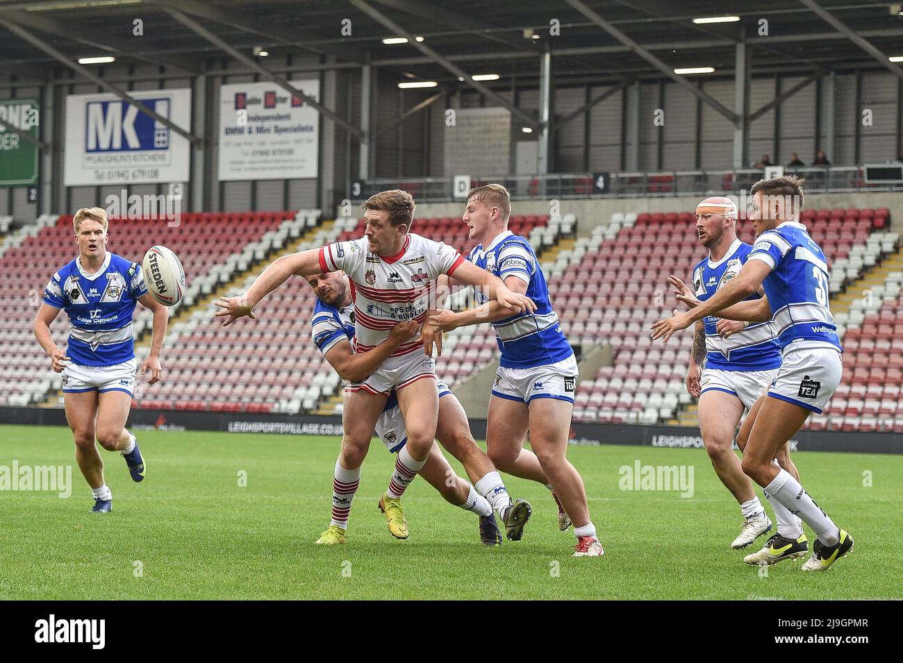 Leigh, Angleterre - 22nd mai 2022 - Rugby League Betfred Championship Leigh Centurions vs Workington Town au Leigh Sports Village Stadium, Leigh, Royaume-Uni Dean Williams Banque D'Images