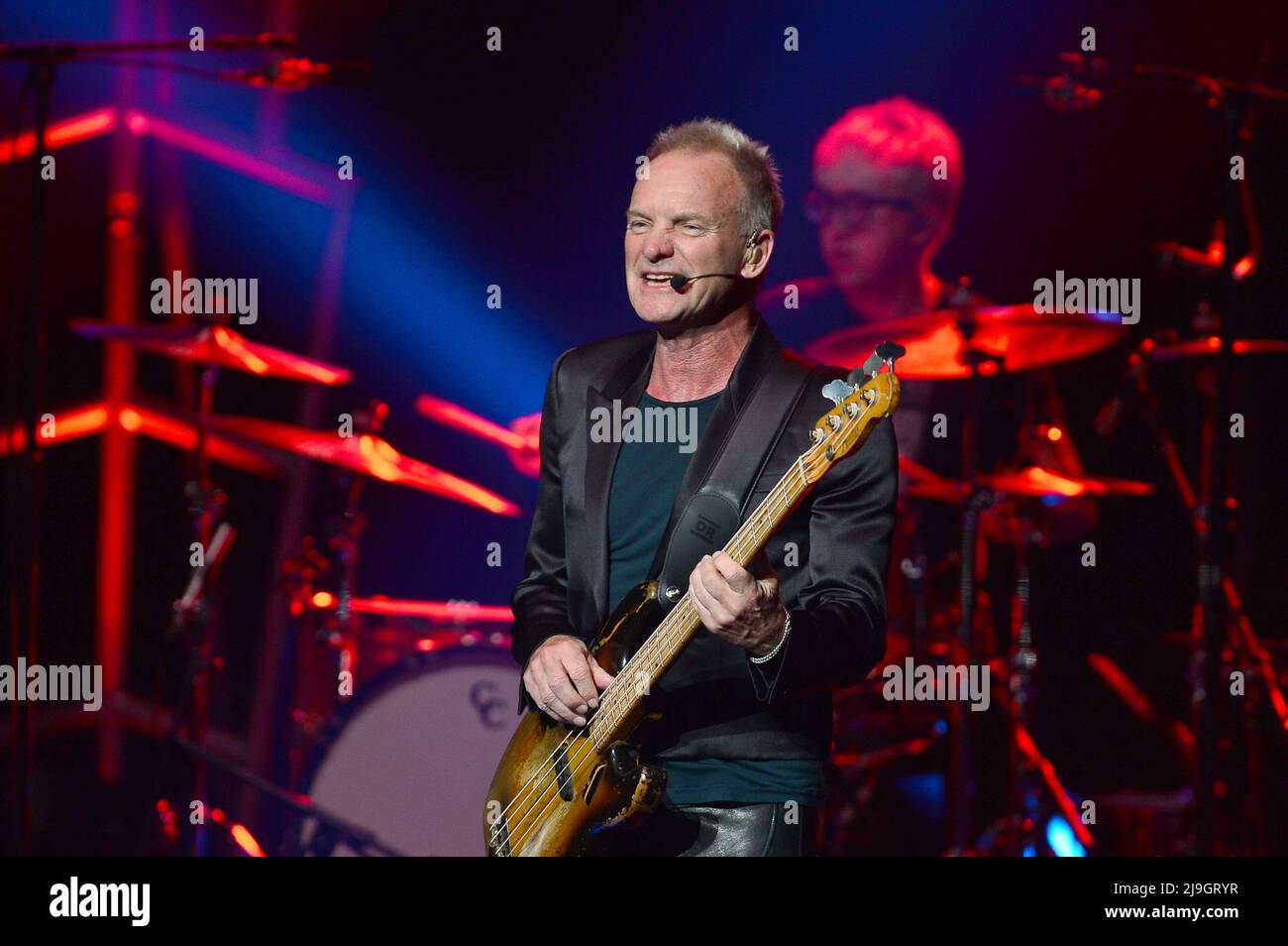 Hollywood, États-Unis. 22nd mai 2022. HOLLYWOOD, FLORIDE - 22 MAI : Sting se produit en direct sur scène au centre d'événements Hard Rock au Seminole Hard Rock Hotel & Casino le 22 mai 2022 à Hollywood, Floride. (Photo de JL/Sipa USA) crédit: SIPA USA/Alay Live News Banque D'Images