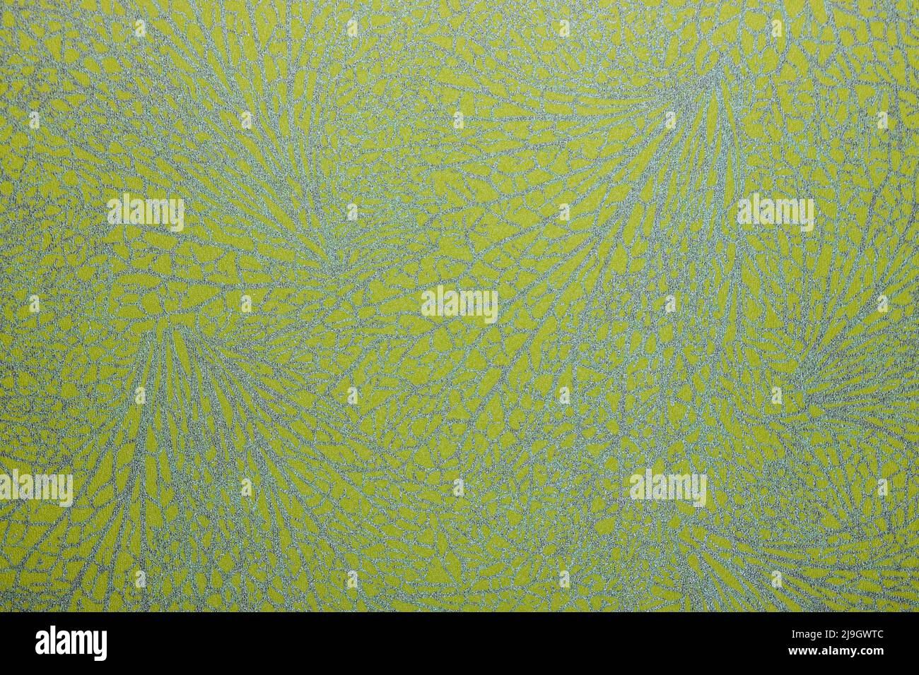 Texture d'arrière-plan de fond d'écran jaune-vert avec motif de répétition Banque D'Images