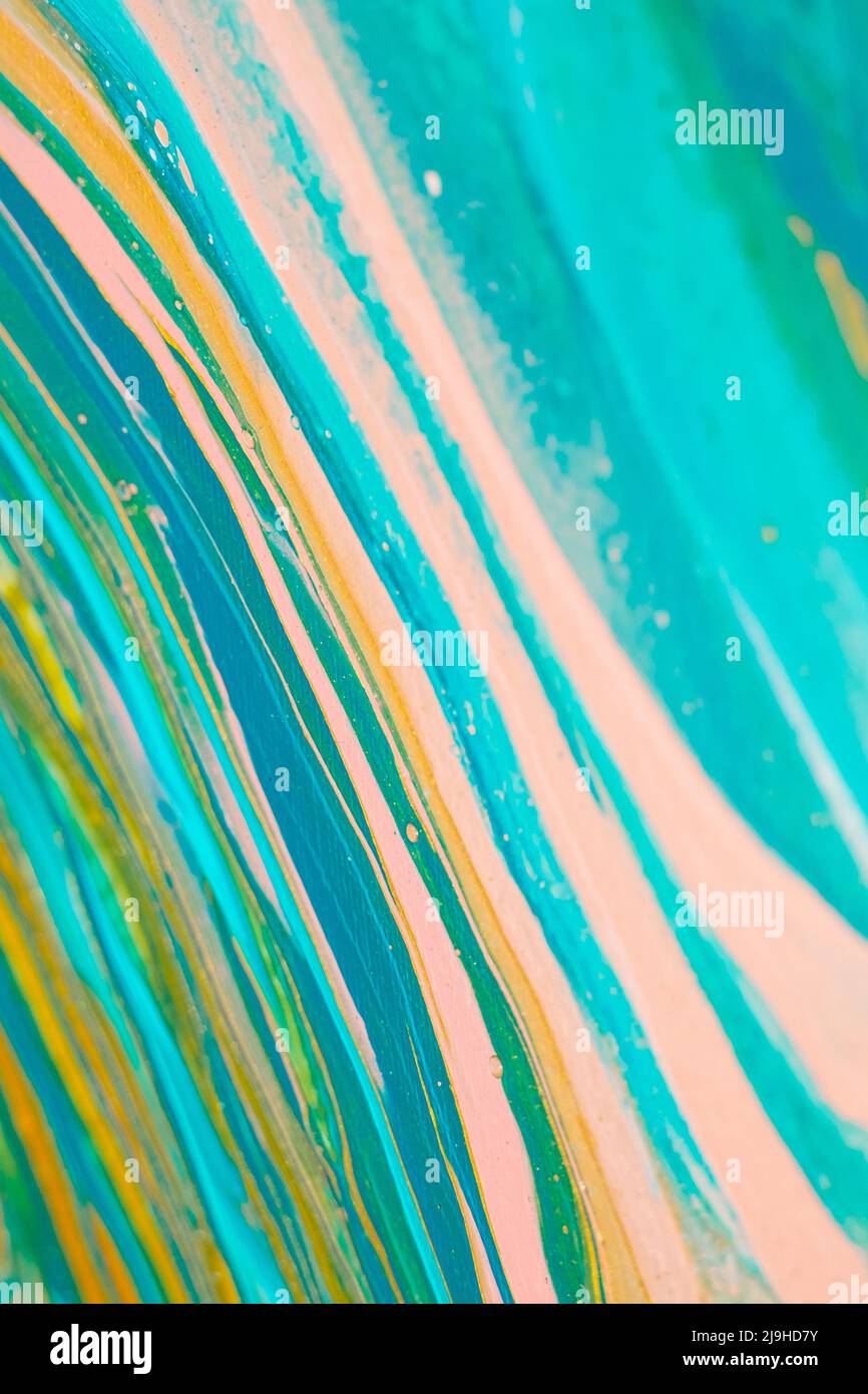 Belle peinture fluide de luxe naturel. Effet marbalisé. Banque D'Images