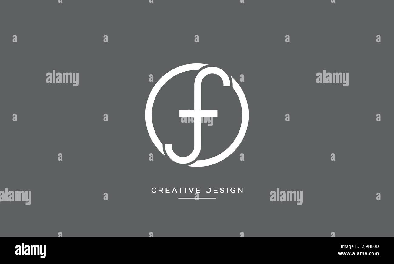 Lettres de l'alphabet OU icône FO logo Vector Illustration de Vecteur