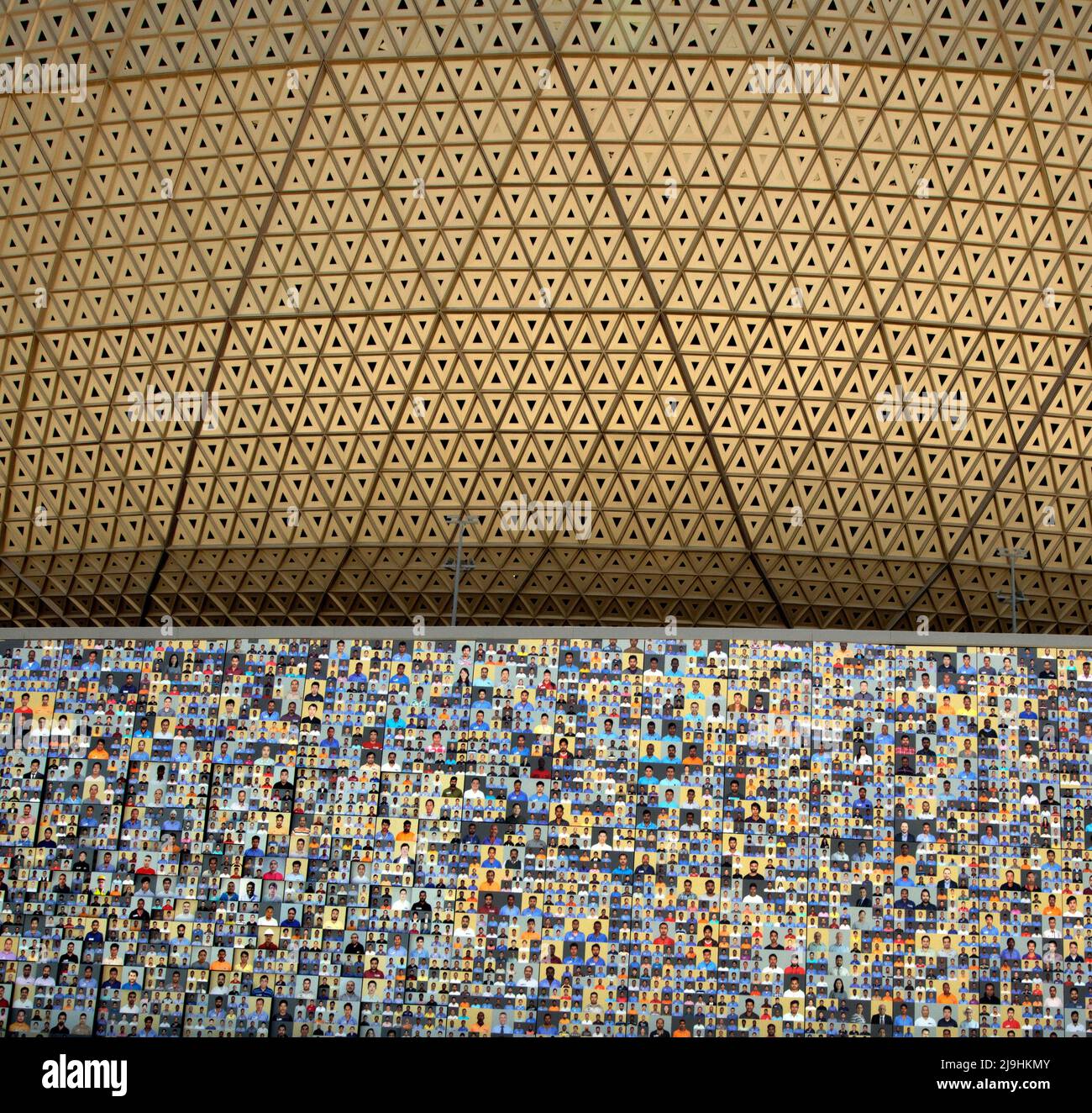 Le stade Lusail de 80 000 places - c'est ici que la finale de la coupe du monde de la FIFA Qatar 2022 sera mise en scène - Doha QATAR 24-05-2022-2021 Banque D'Images