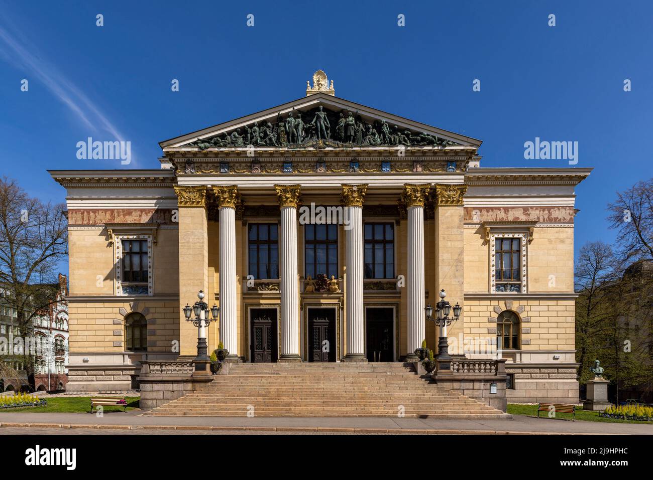 House of Estates, centre-ville d'Helsinki, lors d'une journée de printemps Banque D'Images