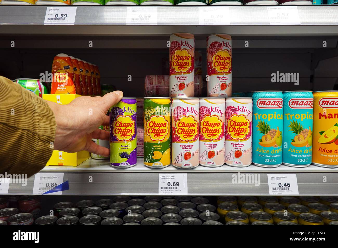 Chupa Chups boissons dans un magasin Banque D'Images