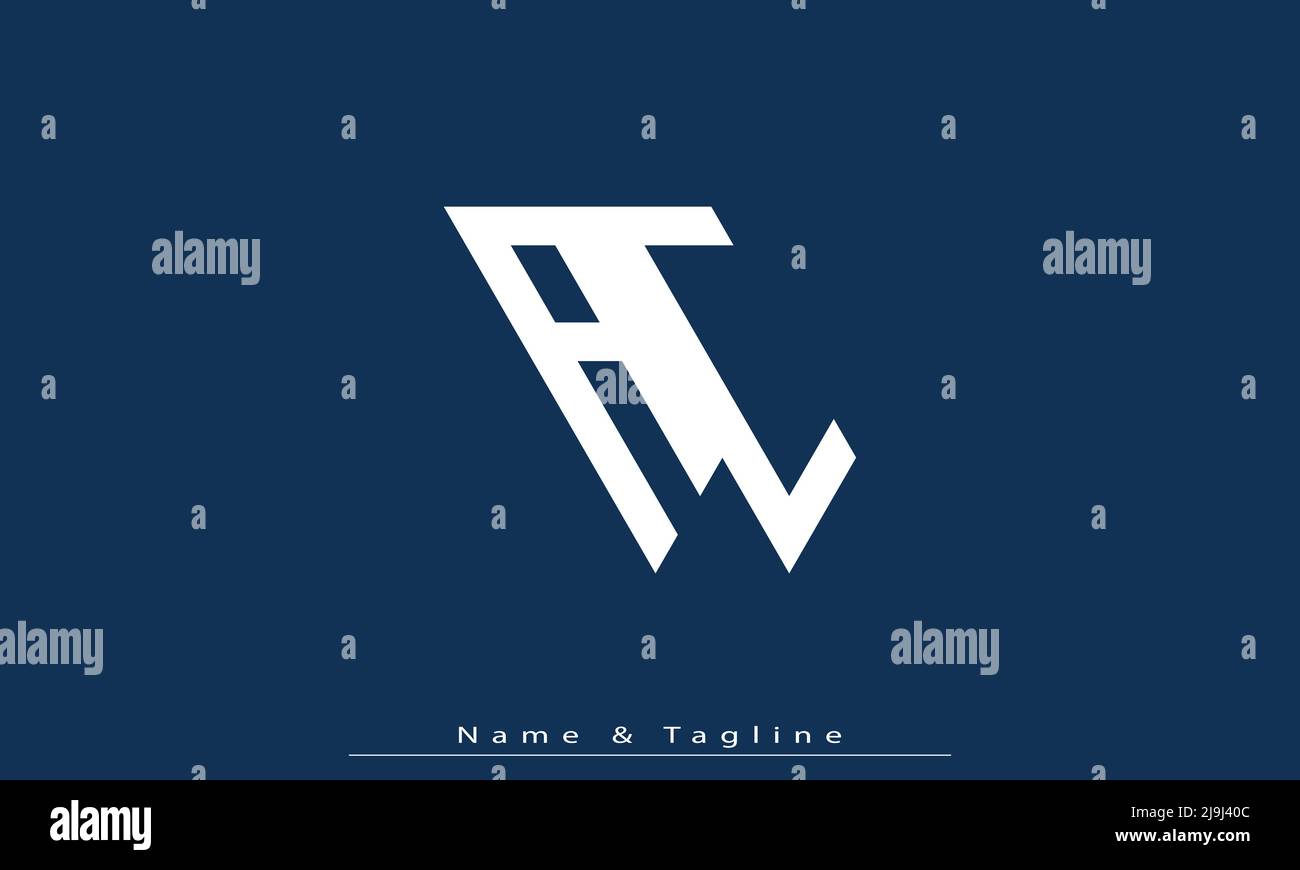 Lettres de l'alphabet initiales Monogram logo AC , CA Illustration de Vecteur