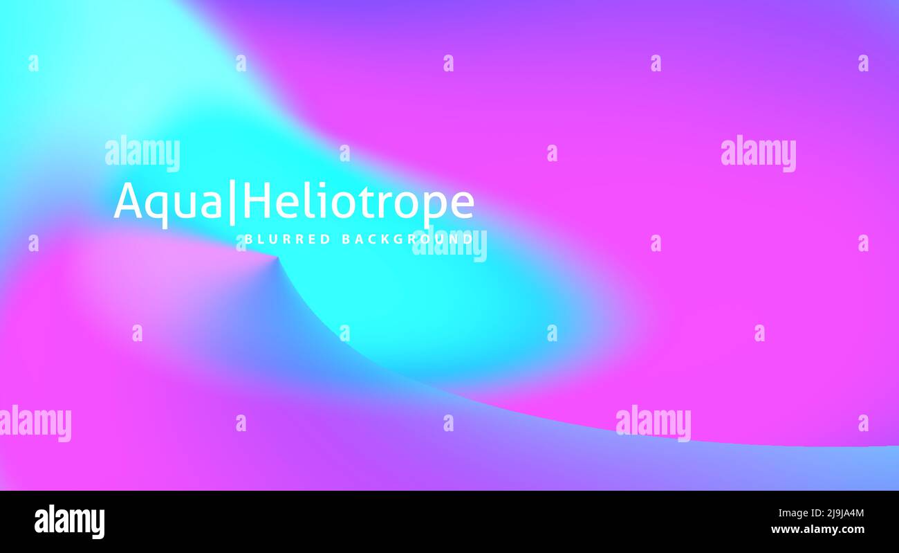 Arrière-plan abstrait minimal et lisse avec dégradé. Modèle avec un point de couleur aqua sur une couleur héliotrope. Motif graphique vectoriel flou Illustration de Vecteur