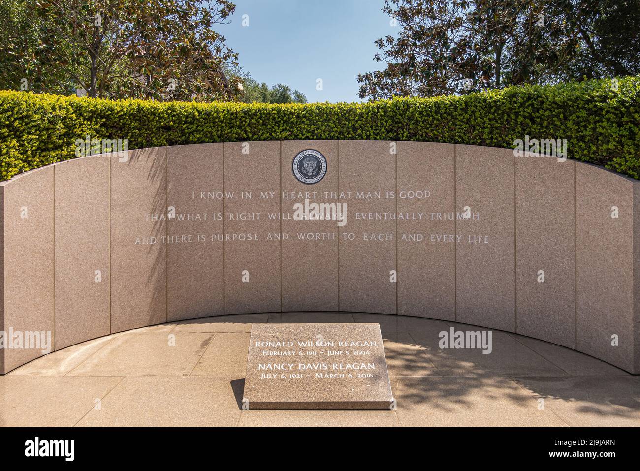 Simi Valley, Californie, États-Unis - 27 avril 2022 : Bibliothèque présidentielle Ronald Reagan. Banque D'Images
