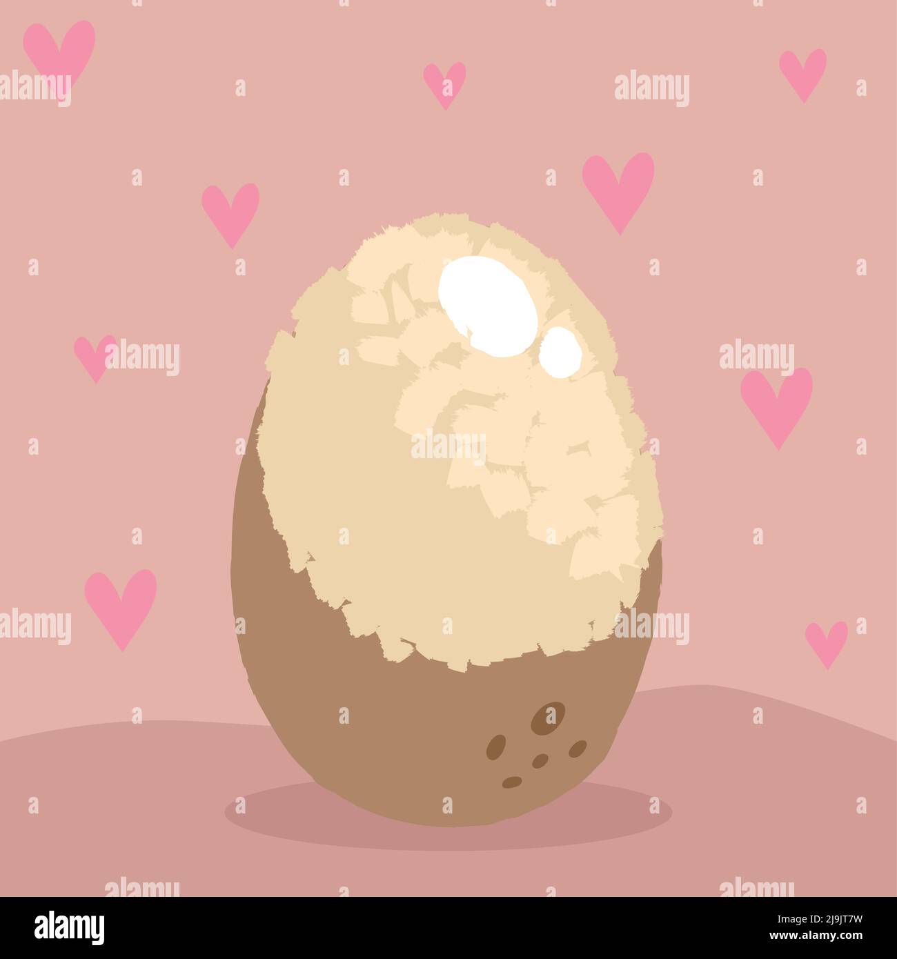 œuf de dinosaure mignon Illustration de Vecteur