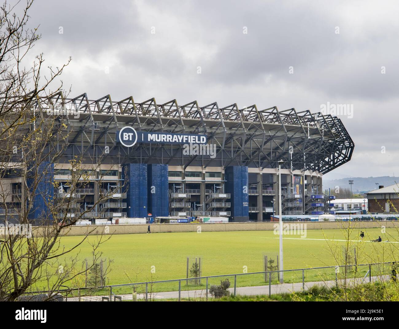 le stade de rugby murrayfield accueille l'équipe de rugby écossaise d'édimbourg, en écosse Banque D'Images