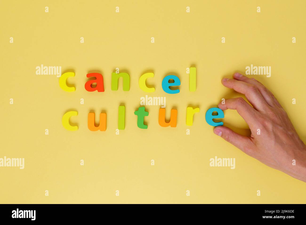 Annuler le symbole culturel. Business et annuler le concept culturel, l'espace de copie. Banque D'Images