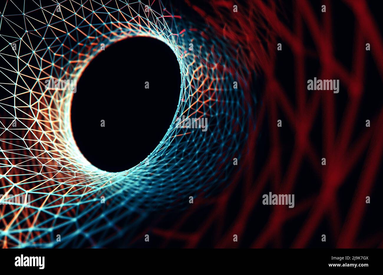 Cloud Computer et Global World network and Telecommunications.Résumé de la technologie et de la science.3D illustration. Banque D'Images