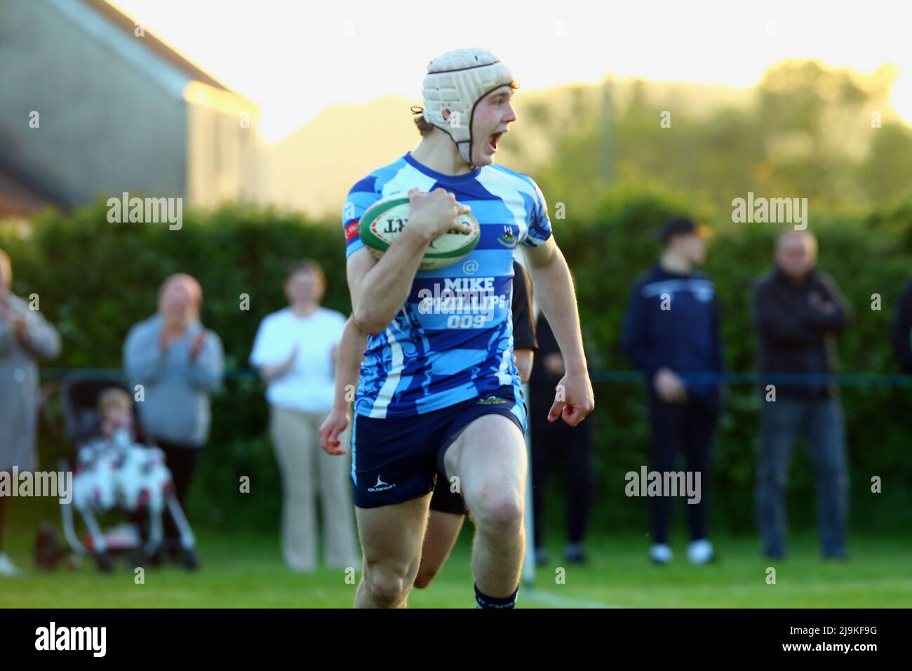 St efface RFC Youth v Burryport RFC Youth plate final 2022 Banque D'Images