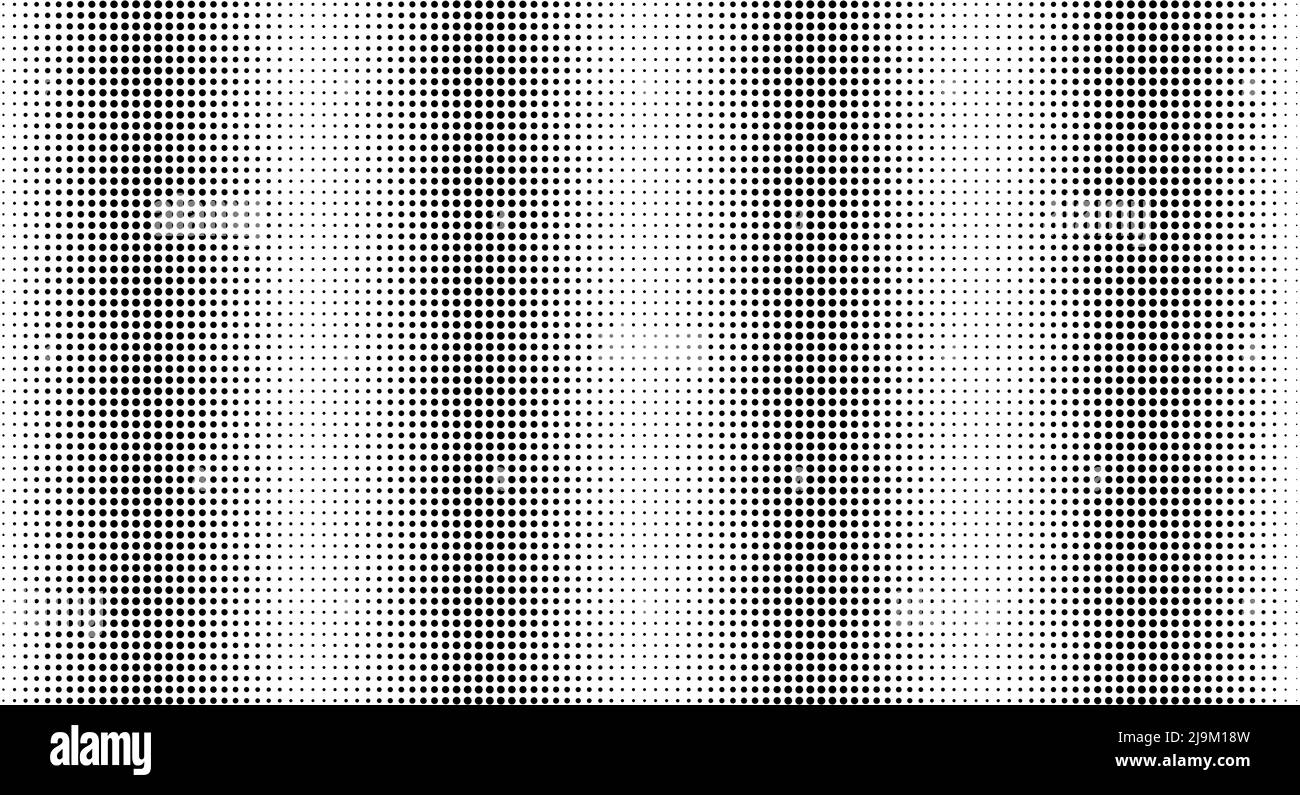 Arrière-plan rayé dégradé en pointillés demi-tons. Texture abstraite de grunge noir et blanc vectoriel Illustration de Vecteur