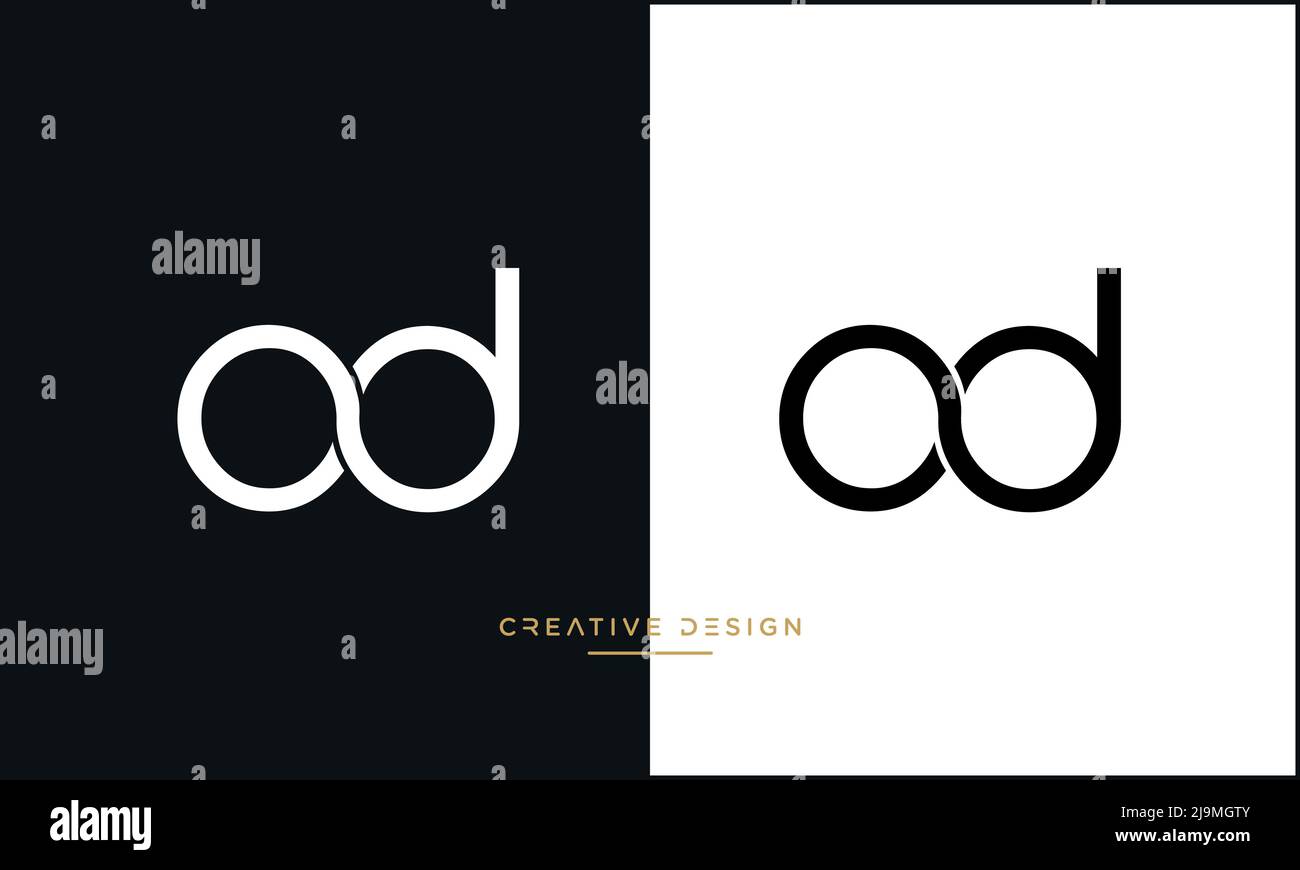 lettre-alphabet-ic-ne-logo-od-ou-do-image-vectorielle-stock-alamy