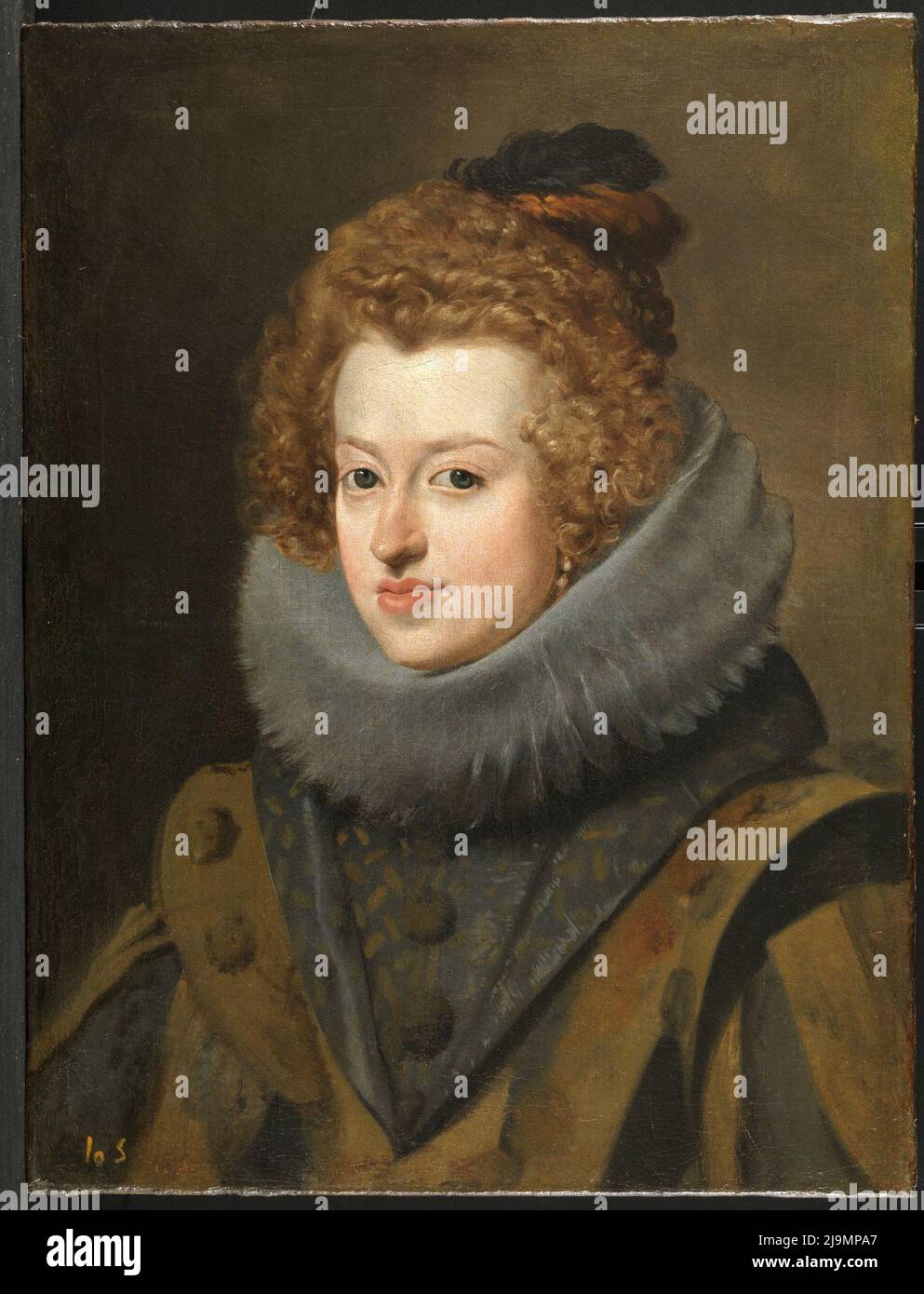 Titre: Maria Anna d'Espagne, Reine de Hongrie Créateur: Diego Rodríguez de Silva y Velázquez Date: c. 1630 Dimensions: 59,5 x 44,5 cm Moyen: Huile sur toile emplacement: Museo Nacional del Prado Banque D'Images