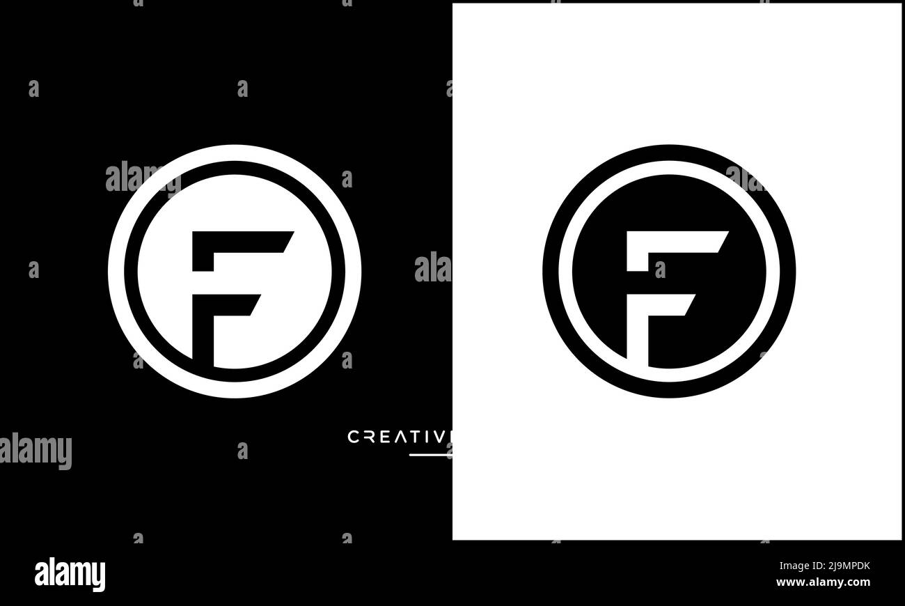 Lettres de l'alphabet OU icône FO logo Vector Illustration de Vecteur