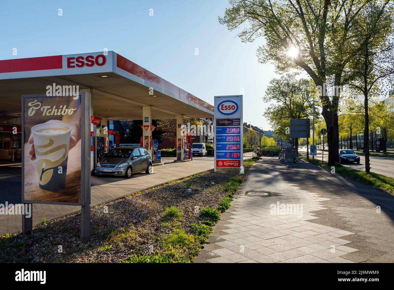 Station d'essence Esso Banque D'Images