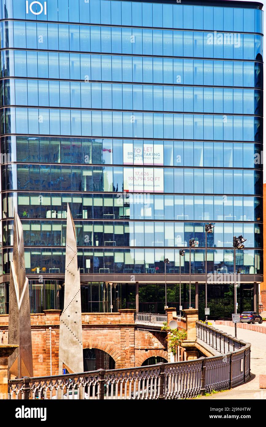 101 bureaux à louer, Embankment, Manchester, Angleterre Banque D'Images