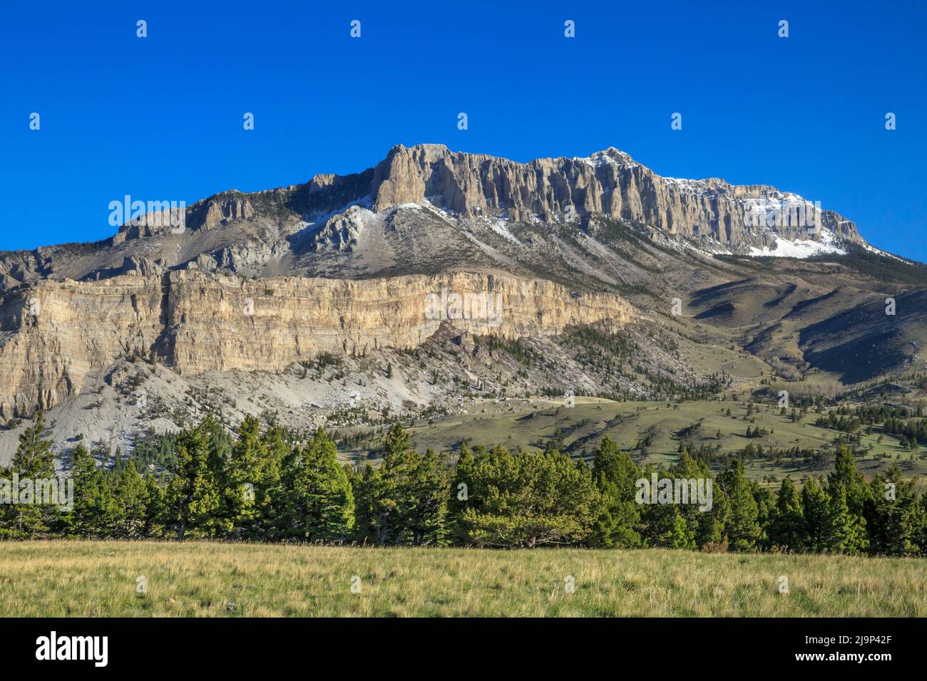 Château de corail le long de l'avant près de Rocky Mountain, montana choteau Banque D'Images