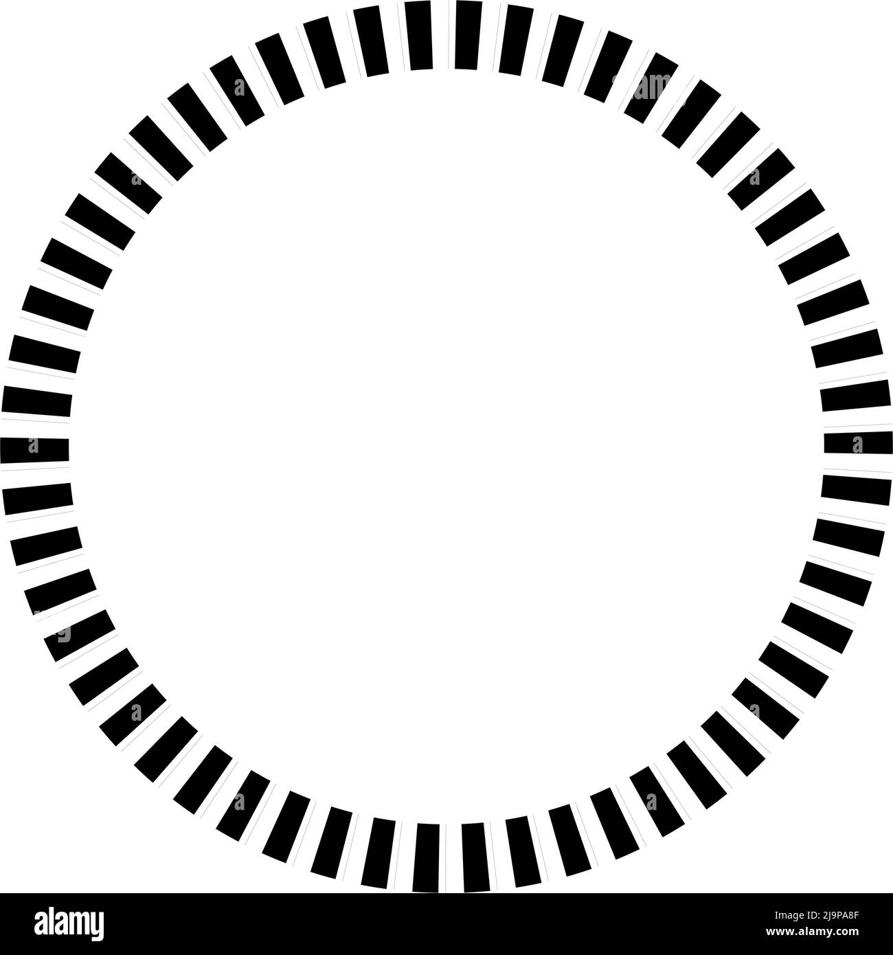 Élément de cercle géométrique avec lignes en pointillés. Radial géométrique, élément rayonnant. Illustration vectorielle, graphiques clip-art Illustration de Vecteur