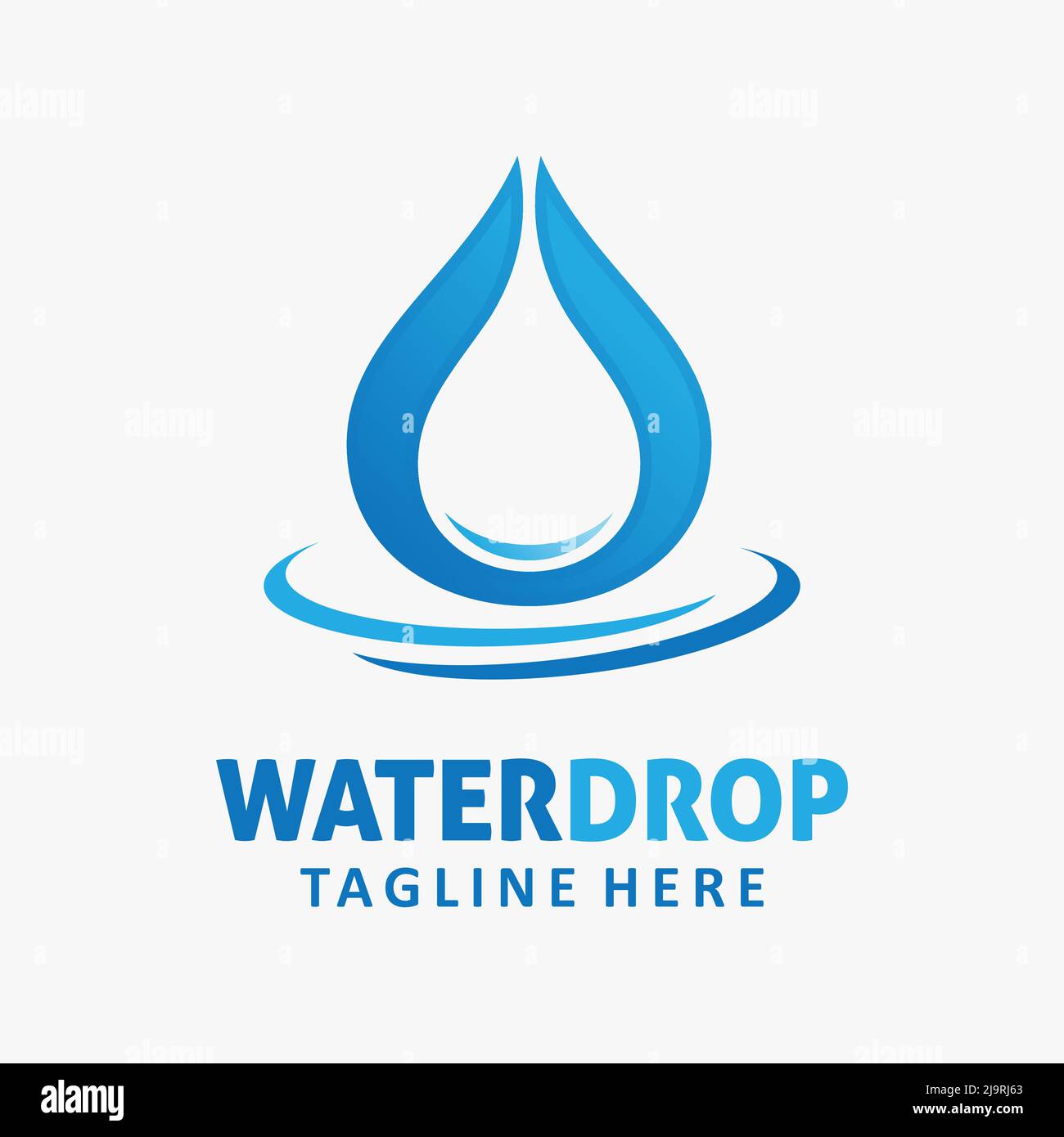 Logo goutte d'eau Illustration de Vecteur