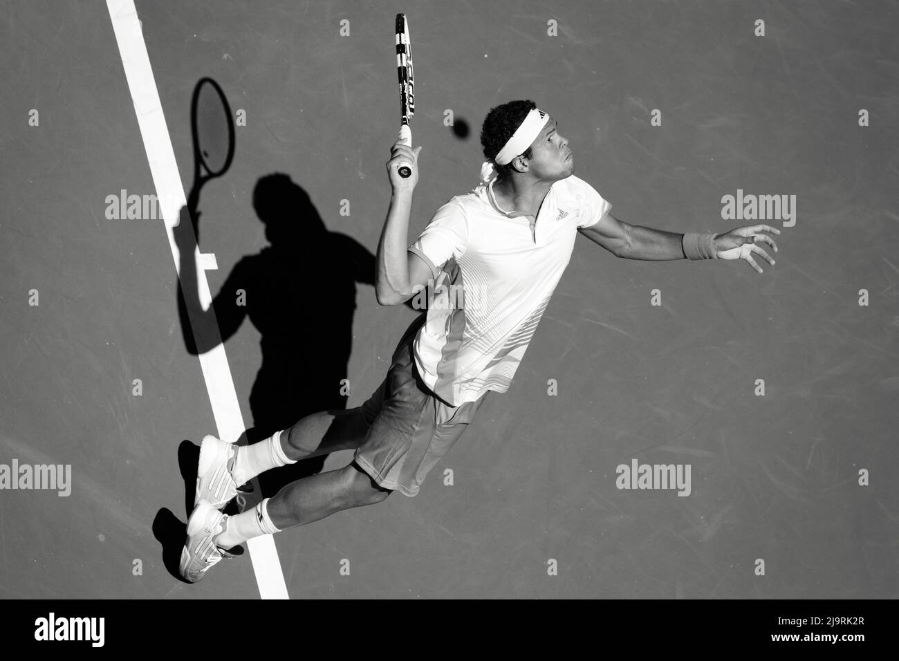 2012 Open d'Australie - NISHIKORI, Kei (JPN) [24] vs TSONGA, JO-Wilfried (FRA) [6] / corleve / Mark Peterson Banque D'Images