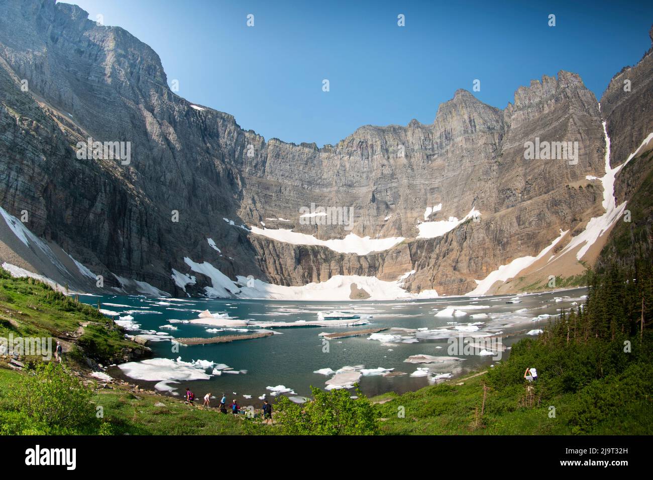 Iceberg Lake, Glacier National Park, Montana, USA Photo Stock - Alamy