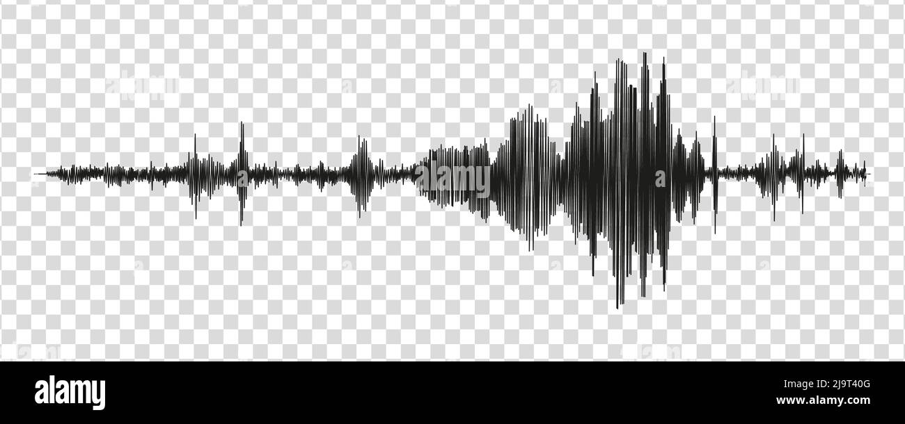 Mesure du sismographe ou graphique du détecteur lie. Mesures sismiques avec enregistrement de données. Illustration vectorielle isolée sur fond transparent Illustration de Vecteur